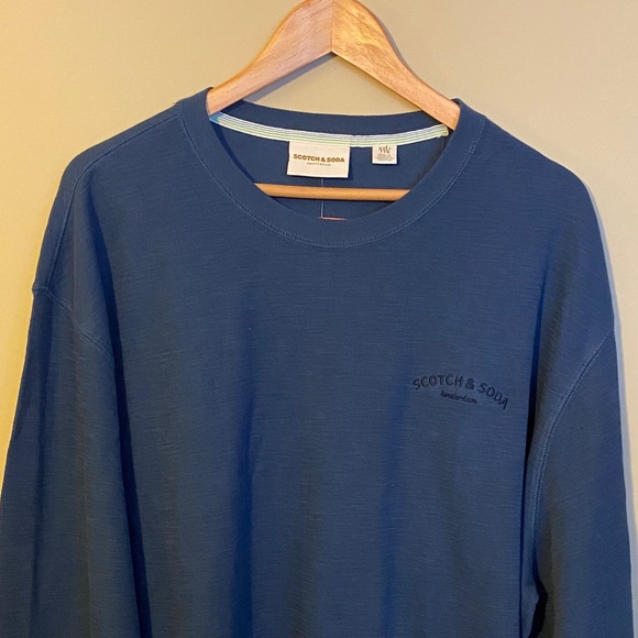 Scotch & Soda Deep Blue Crew Neck Top - Picture 5 of 6